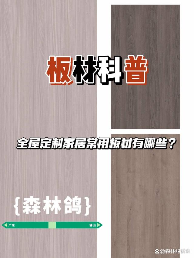 板材科普：全屋定制家具常用的板材有哪几种？(图1)